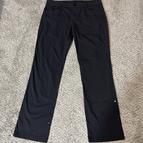 Eddie Bauer Women’s Size 14 Black Nylon Stretch Hiking Pants Outdoor - Picture 1 of 14